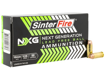 SinterFire Inc SF10125NXG Next Generation (NXG) 10mmAuto 125gr Lead Free Ball 50 Per Box/20 Case