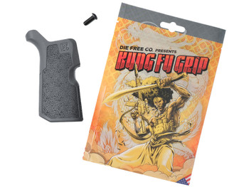 Die Free Co Llc KFGGRY Kung Fu Grip Gray Nylon Fits AR15/M4/AR10/SR25