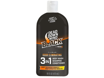 Dead Down Wind 127160 Black Premium 3-in-1 Combo Odor Eliminator 16 oz Squeeze Bottle