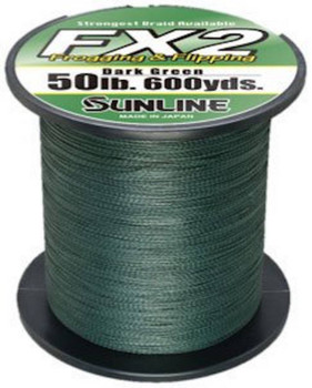 FX2 BRAID 600 YD DARK GREEN 50 LB. UPC: 881879080726