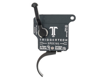 TriggerTech R70TCB13TBP Special Two-Stage Pro Curved Trigger with 1-3.50 lbs Draw Weight & Matte Gray w/Black Parts Finish for Remington 700 Right