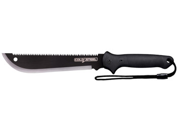 Cold Steel CSMAAXIS Axis 11" Carbon Steel Blade, Black Textured Rubber Handle, 18" Long, Includes Sheath
