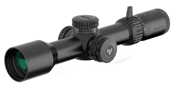 Swampfox Optics TWK525563M Warhawk  Black 5-25x56mm 34mm Tube Sharpshooter MOA Reticle                                                                                                                  