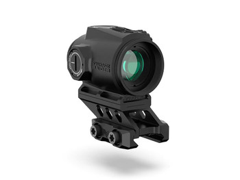 Swampfox Optics RMPS120GB Raider Micro Prism Black 1x 20mm Tube Bullet Rise Compensation Reticle Green Laser