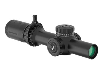 Swampfox Optics THK14241RB Tomahawk II Black 1-4x24mm 30mm Tube BDC Red Reticle