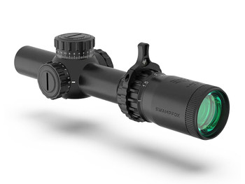 Swampfox Optics THK16241GF Tomahawk II Black 1-6x 24mm 30mm Tube Bright Fiber Optic Green Reticle