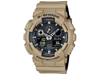 G-shock/vlc Distribution GA100L8A G-Shock Tactical Brown Stainless Steel Bezel 145-215mm