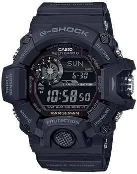G-shock/vlc Distribution GW94001B G-Shock Tactical Rangeman Keep Time Blackout Size 145-215mm Features Digital Compass                                                                                  