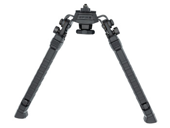 FAB Defense FXSPIKEB Spike Precision Bipod 7.09"- 11.42" Adj., Rotating & Tilting, Rubber Feet, Includes Leg Extensions, Picatinny Rail Compatible Black Polymer & Aluminum