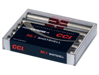 CCI 3718CC Big 4 Shotshell 44Rem Mag/44S&W Spl 110gr #4Shot 10 Per Box/20 Case