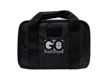 Global Ordnance Pistol Case w/Embroidered Gray and Black Logo