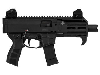 CZ-USA 91430 Scorpion 3+ Micro 9mm Luger 20+1 4.20" Black Polycoat Threaded Barrel, M-LOK Handguard, Picatinny Rail Receiver, Black Polymer Frame, Black Polymer Grip, Ambidextrous