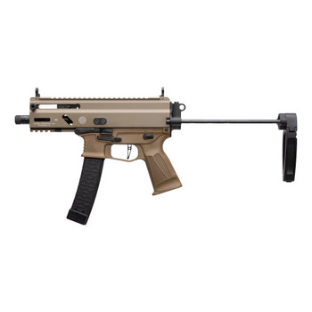 Grand Power Stribog SP9A3S 9mm Sub Pistol PDW Tailhook Brace 5 Inch Barrel FDE