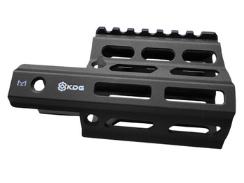 Kinetic Development Group STR5-MK2-010 SRX3 MK2 Stribog Rail Extension Black Aluminum Compatible w/ Stribog SP9 Models w/ MLOK Receivers