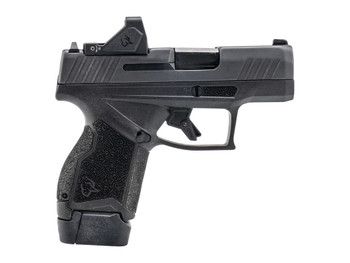 Taurus 1-GX4MP931-RD GX4 w/Optic Micro-Compact Frame 9mm Luger 13+1 3" Satin Black DLC Barrel, Black Gas Nitride Alloy Steel Serrated w/Optic Slide, Black Stainless Steel Frame, Textured Grip, Viridia