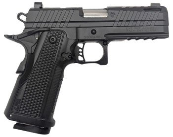 LFA Apollo 11 Compact Pistol - 9mm | Black |Aluminum Grip | 4.1" | 1x17rd Mag
