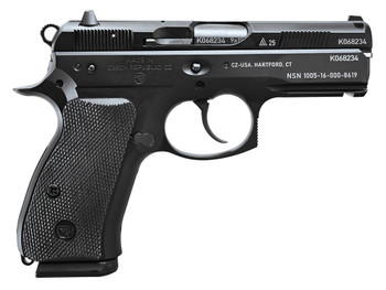 CZ-USA 91297 75 P01 50th Anniversary Elite 9mm Luger 15+1 3.75" Black Steel Barrel & 50th Anniversary Engraved/Serrated Slide, Black Polycoat Aluminum Frame w/Beavertail, Black Rubber Grip