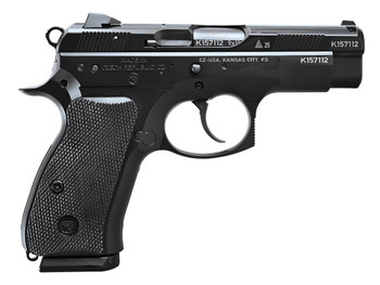 CZ-USA 75D PCT 50th Anniversary Elite Compact 9mm Luger 15+1 3.75" Black Steel Barrel & 50th Anniversary Engraved/Serrated Slide, Black Polycoat Aluminum Frame w/Beavertail, Black Rubber Grip