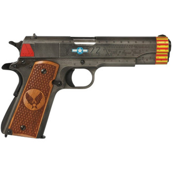 Auto-Ordnance 1911 Red Tails Pistol 45 ACP 5 in. Blue/White/Red/Yellow Engraved 7 rd.