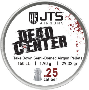 SEMI-DOMED 29.32 GR 150CTJTS PELLETS DEAD CENTER 25 CAL 