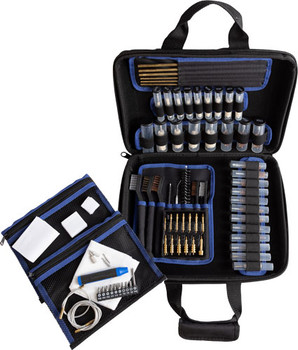 GUN CLEANING KIT 80 PCS.GUNMASTER UNIVERSAL SOFT SIDE 