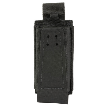 SINGLE PISTOL MAG POUCH W/BUNGEE RETENTION BLACK