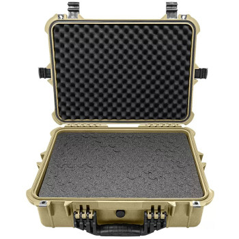 20'' LARGE HARD GEAR CASE W/RAGAR FOAM INSERTS TAN