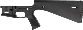 Wraithworks WARP-15 Polymer Stripped AR15 Lower Receiver - Black | Integral Buttstock & Pistol Grip