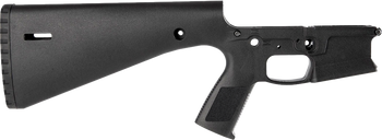 Wraithworks WARP-15 Polymer Stripped AR15 Lower Receiver - Black | Integral Buttstock & Pistol Grip
