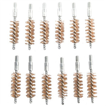 10MM/40 CALIBER DOUBLE-TUFF BRONZE PISTOL BRUSH 12 PACK