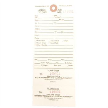 DOUBLE-STUB CLAIM CHECKS 500 PACK