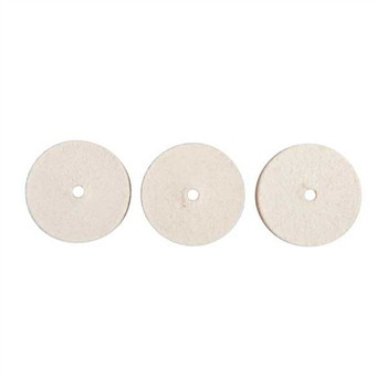 UNMOUNTED FELT BOB SQUARE 1''X3/8'' 3 PACK