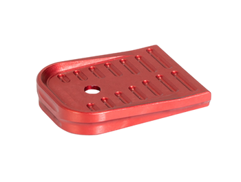 Timber Creek Outdoors GLMFPR Glock 17/19 Magazine Floor Plate Red Aluminum                                                                                                                              