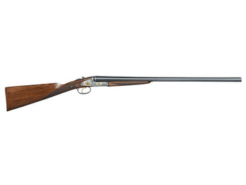F.A.I.R. FRISSL2028 Iside Select 20 Gauge Break Open 2rd 28" Black Side By Side Barrel, Polished Silver w/Gold Inlay Receiver, English Style Oiled Walnut Stock, Technichoke XP50 Choke System
