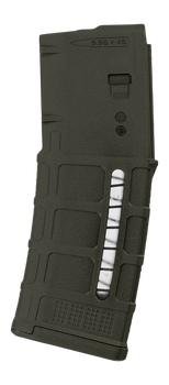 Magpul MAG556ODG PMAG Gen M3 Window 30rd 5.56x45mm/223Rem OD Green Polymer                                                                                                                              