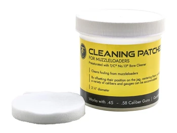 Thompson Center Arms, LLC 9036R Cleaning Patches Muzzleloader 2.50" Cotton 100Ct