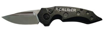 Xcaliber Knife Company  Switch Blade  2.41" Folding Drop Point Plain Stainless D2 Steel Blade. 4.15" Aluminum Handle                                                                                    
