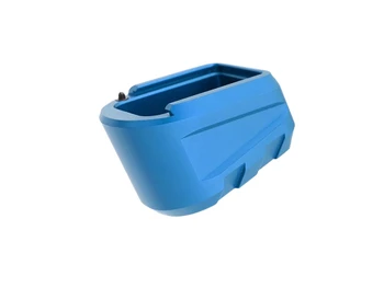 Tyrant CNC TDP365MAGEXBLUE Magazine Extension 9mm Fits Sig P365 X Macro 3rd Blue Aluminum
