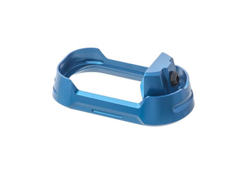Tyrant CNC TDG19G34MWBLUEBLKSCRW Magwell Fits Glock 19 Gen 3-4 Blue Aluminum