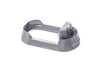Tyrant CNC TDG19G34MWGREYBLKSCRW Magwell Fits Glock 19 Gen 3-4 Grey Aluminum
