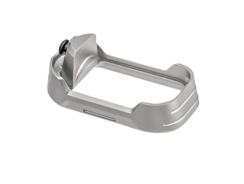 Tyrant CNC TDG17MWG3GREYBLACKSCRE Magwell Fits Glock 17 Gen 3 Grey Aluminum