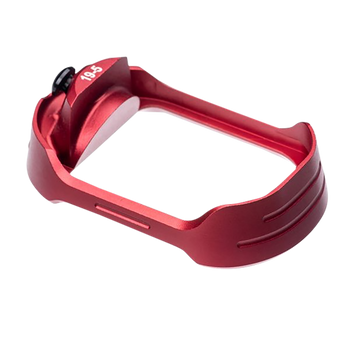 Tyrant CNC TDG19G5MWREDBLKSCREW  Magwell Fits Glock 19 Gen 5 Red Aluminum                                                                                                                               