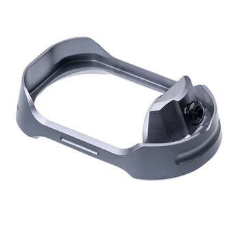 Tyrant CNC TDG17MWG5GREYBLACKSCRE  Magwell Fits Glock 17 Gen 5 Grey Aluminum                                                                                                                            