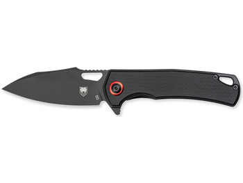 CobraTec Knives CTWOLVERINEG10 Wolverine 3.13" Folding Drop Point Plain Black Stonewashed D2 Steel Blade, 4.25" Black Textured G10 Scales Handle