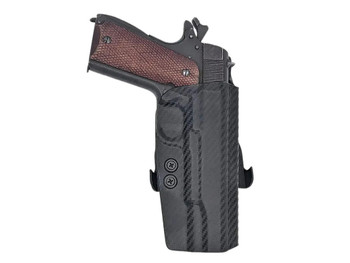 Rounded Gear CEX19115NRCFRHOWBPDL Paddle Holster OWB Black Carbon Fiber Kydex Fits 1911 5" Right Hand