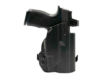 Rounded Gear SSRP365TLR7CFRHOWBPDL Paddle Holster OWB Black Carbon Fiber Kydex Fits Sig P365 Right Hand