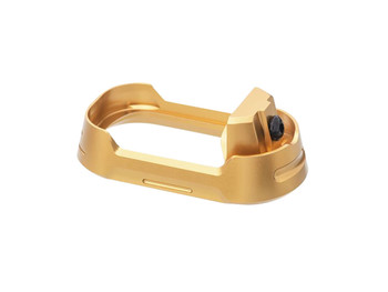 Tyrant CNC TDG19G34MWGLDBLKSRW Magwell Fits Glock 19 Gen 3-4 Gold Aluminum