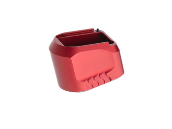 Tyrant CNC TDMPMAGEXFSRED Magazine Extension Fits S&W M&P 9/40 5rd Compatible w/ Full-Size M&P 1.0/2.0 frames Red Aluminum