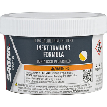 Sabre Inert Practice 0.68 Caliber Projectile 35ct