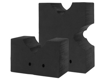 Allen 2458 Soft Rock Shooting Rest Black Foam Front and Rear Bag
